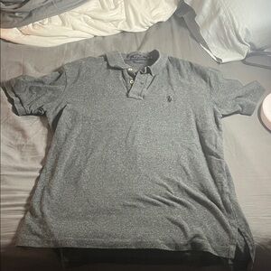 Polo by Ralph Lauren Men's Charcoal Polo Shirt men’s medium cotton